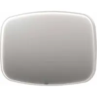 Ink SP31 Spiegel Contour In Kader 120x80cm Directe LED - Mat Wit - Glas - Rechthoekig - Spiegels, Badkamerspiegels - 8718835163594