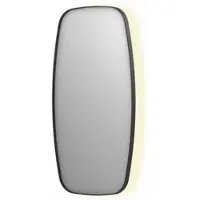 Ink SP30 Spiegel Contour In Kader 50x100cm Indirecte LED - Mat Zwart - Glas - Rechthoekig - Spiegels, Badkamerspiegels - 8718835162986