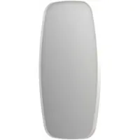 Ink SP29 Spiegel Contour In Kader 40x80cm - Mat Wit - Glas - Afgeronde Hoeken - Spiegels, Badkamerspiegels - 8718835162337