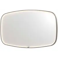 Ink SP31 Spiegel Contour In Kader 140x80cm Directe LED - Geborsteld RVS - Glas - Rechthoekig - Spiegels, Badkamerspiegels - 8718835163679