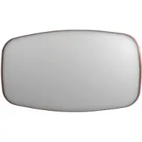 Ink SP29 Spiegel Contour In Kader 160x80cm - Geborsteld Koper - Glas - Afgeronde Hoeken - Spiegels, Badkamerspiegels - 8718835162603