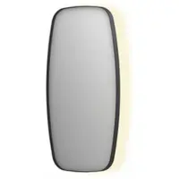 Ink SP30 Spiegel Contour In Kader 40x80cm Indirecte LED - Mat Zwart - Glas - Rechthoekig - Spiegels, Badkamerspiegels - 8718835162924