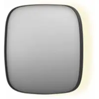 Ink SP30 Spiegel Contour In Kader 40x40cm Indirecte LED - Mat Zwart - Glas - Vierkant - Spiegels, Badkamerspiegels - 8718835162689