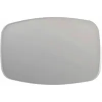 Ink SP29 Spiegel Contour In Kader 140x80cm - Mat Wit - Glas - Afgeronde Hoeken - Spiegels, Badkamerspiegels - 8718835162511