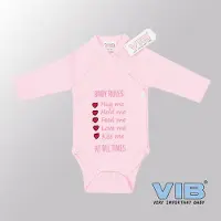 Vib - Rompertje (overslag) Luxe Katoen - Baby Rules (Roze) - Babykleertjes - romper - rompertjes - rompertjes met tekst - baby cadeau - baby aankondiging - overslagromper