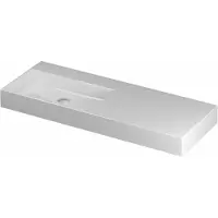 Ink United Wastafel 120x45cm Keramiek - Links - Zonder Kraangat - Glans Wit - 8718835165154 - Rechthoekig - Wastafels, Meubelwastafels