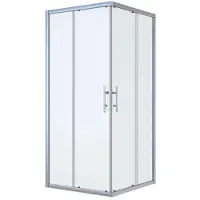 Nemo Start Profi douchecabine - 87x87x195cm - vierkant - 2 schuifdeuren - helder veiligheidsglas 5mm- chroom LXC90G