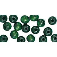 Rayher Hobby Armbandjes rijgen 104 groene houten kralen - Hobbykralen
