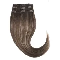 Rapunzel of sweden Classic Clip-ins Straight / Light Volume / 3 pieces Hazelnut Caramel Balayage B2.3/5.0 40 cm Hair extensions 52.5 g