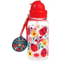 Rex London Kindertrinkflasche mit Strohhalm 500 ml Ladybird