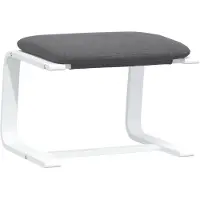vidaXL Voetenbank 51x41x40 cm stof donkergrijs