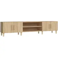 vidaXL Tv-meubel Sonoma eiken 180x31,5x40 cm bewerkt hout