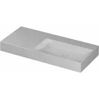 Ink United Wastafel 100x45cm Keramiek - Rechts - 1 Kraangat - Glans Wit - 8718835165116 - Rechthoekig - Wastafels, Meubelwastafels