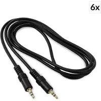 Frontstage 3,5mm-Jackplug-Kabel Set 6 Stuks 1,5m Stereo