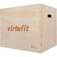 VirtuFit Houten Plyo Box 3-in-1, groot, 50 x 60 x 75 cm
