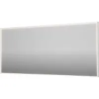 Ink SP19 Spiegel In Kader 180x80cm Directe LED Verlichting Rondom - Mat Wit - Glas - Rechthoekig - Spiegels, Badkamerspiegels - 8718835176716