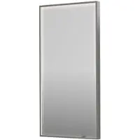 Ink SP19 Spiegel In Kader 50x100cm Directe LED Verlichting Rondom - Geborsteld RVS - Glas - Rechthoekig - Spiegels, Badkamerspiegels - 8718835176280