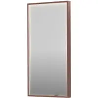Ink SP19 Spiegel In Kader 40x80cm Directe LED Verlichting Rondom - Geborsteld Koper - Glas - Rechthoekig - Spiegels, Badkamerspiegels - 8718835176242