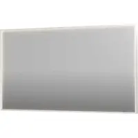 Ink SP19 Spiegel In Kader 140x80cm Directe LED Verlichting Rondom - Mat Wit - Glas - Rechthoekig - Spiegels, Badkamerspiegels - 8718835176617