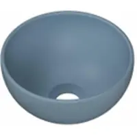 Ink Otello XS Opzet Fonteinkom Rond 24cm Keramiek - Mat Lichtblauw - 8718835167660 - Wastafels, Fonteinen, Opzetfonteinen
