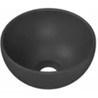 Ink Otello XS Opzet Fonteinkom Rond 24cm Keramiek - Mat Middernachtgrijs - 8718835167646 - Wastafels, Fonteinen, Opzetfonteinen