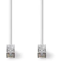 Nedis Cat 8.1 Netwerkkabel | S/FTP | RJ45 Male | RJ45 Male | 5.00 m | Rond | LSZH | Wit | Label