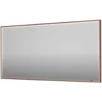 Ink SP19 Spiegel In Kader 160x80cm Directe LED Verlichting Rondom - Geborsteld Koper - Glas - Rechthoekig - Spiegels, Badkamerspiegels - 8718835176693
