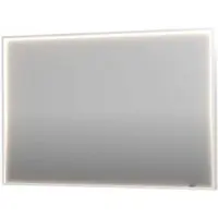 Ink SP19 Spiegel In Kader 120x80cm Directe LED Verlichting Rondom - Mat Wit - Glas - Rechthoekig - Spiegels, Badkamerspiegels - 8718835176563
