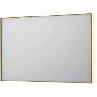 Ink SP32 Spiegel In Kader 120x80cm Indirecte LED Verlichting Rondom - Geborsteld Mat Goud - Glas - Rechthoekig - Spiegels, Badkamerspiegels - 8718835177164