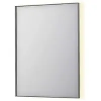 Ink SP32 Spiegel 60x80cm - LED Verlichting Rondom, Geborsteld RVS - Glas - Rechthoekig - Spiegels - Badkamerspiegels - 8718835176877
