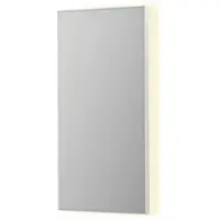 Ink SP32 Spiegel In Kader 50x100cm Indirecte LED Verlichting Rondom - Mat Wit - Glas - Rechthoekig - Spiegels, Badkamerspiegels - 8718835176792