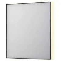 Ink SP32 Spiegel 70x80cm - LED Verlichting Rondom, Geborsteld Metal Black - Glas - Rechthoekig - Spiegels - Badkamerspiegels - 8718835176952