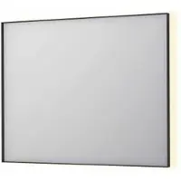 Ink SP32 Spiegel In Kader 100x80cm Indirecte LED Verlichting Rondom - Mat Zwart - Glas - Rechthoekig - Spiegels, Badkamerspiegels - 8718835177089