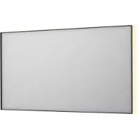 Ink SP32 Spiegel In Kader 140x80cm Indirecte LED Verlichting Rondom - Geborsteld Metal Black - Glas - Rechthoekig - Spiegels, Badkamerspiegels - 8718835177256