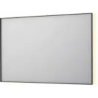 Ink SP32 Spiegel In Kader 120x80cm Indirecte LED Verlichting Rondom - Geborsteld Metal Black - Glas - Rechthoekig - Spiegels, Badkamerspiegels - 8718835177195