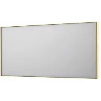 Ink SP32 Spiegel In Kader 160x80cm Indirecte LED Verlichting Rondom - Geborsteld Mat Goud - Glas - Rechthoekig - Spiegels, Badkamerspiegels - 8718835177287