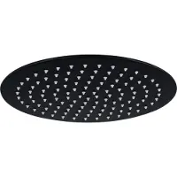 FortiFura Calvi Hoofddouche - 25cm - rond - 7mm - zwart mat SW720553