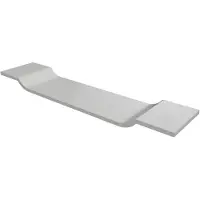 Boss & Wessing Badbrug BWS Solid Surface 90x20 cm Mat Wit