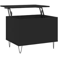 vidaXL Salontafel 60x44,5x45 cm bewerkt hout zwart