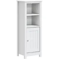 vidaXL Badkamerkast BERG 40x34x110 cm massief grenenhout wit