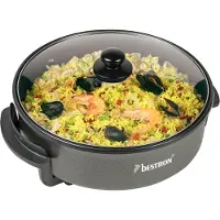 Bestron elektrische XL Hapjespan Ø32cm multifunctionele Partypan met