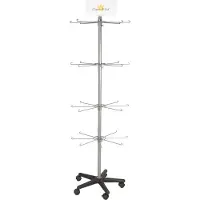 Clayre & Eef Display basis Ø 56x170 cm Zwart Ijzer Rond