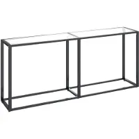 vidaXL Wandtafel 180x35x75,5 cm gehard glas transparant