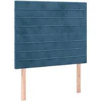 vidaXL Hoofdbord donkerblauw 100x5x118/128 cm fluweel