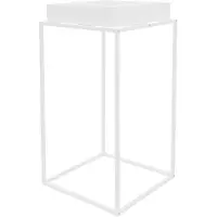 ML-Design Plantenhouder Will | metaal wit 45x45x88 cm plantenhouders en -hangers | NADUVI