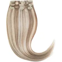 Rapunzel of sweden Classic Clip-ins Straight / Light Volume / 3 pieces M7.3/10.8 Cendre Ash Blonde Mix 40 cm Hair extensions 52.5 g