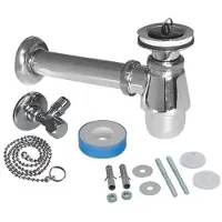 Van Marcke GO Installatiekit voor lavabo met chroom sifon 203503