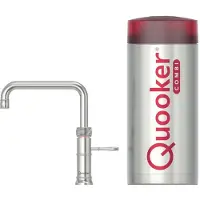 Quooker COMBI+ Classic Fusion Square RVS inbouw kokend water kraan rvs (roestvrijstaal) zuinig energieklasse A | .