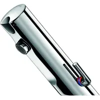 Delabie Tempomatic Mix 4 elektronische wastafelmengkraan op netspanning F3/8 230/12V zonder stopkraantjes standaard mengsleutel 490101
