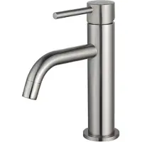 FortiFura Calvi Slim Wastafelkraan - 17.3cm - opbouw - RVS geborsteld PVD SW377858